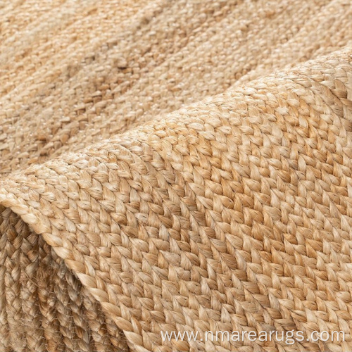 High quality handmade natural jute braided area rugs